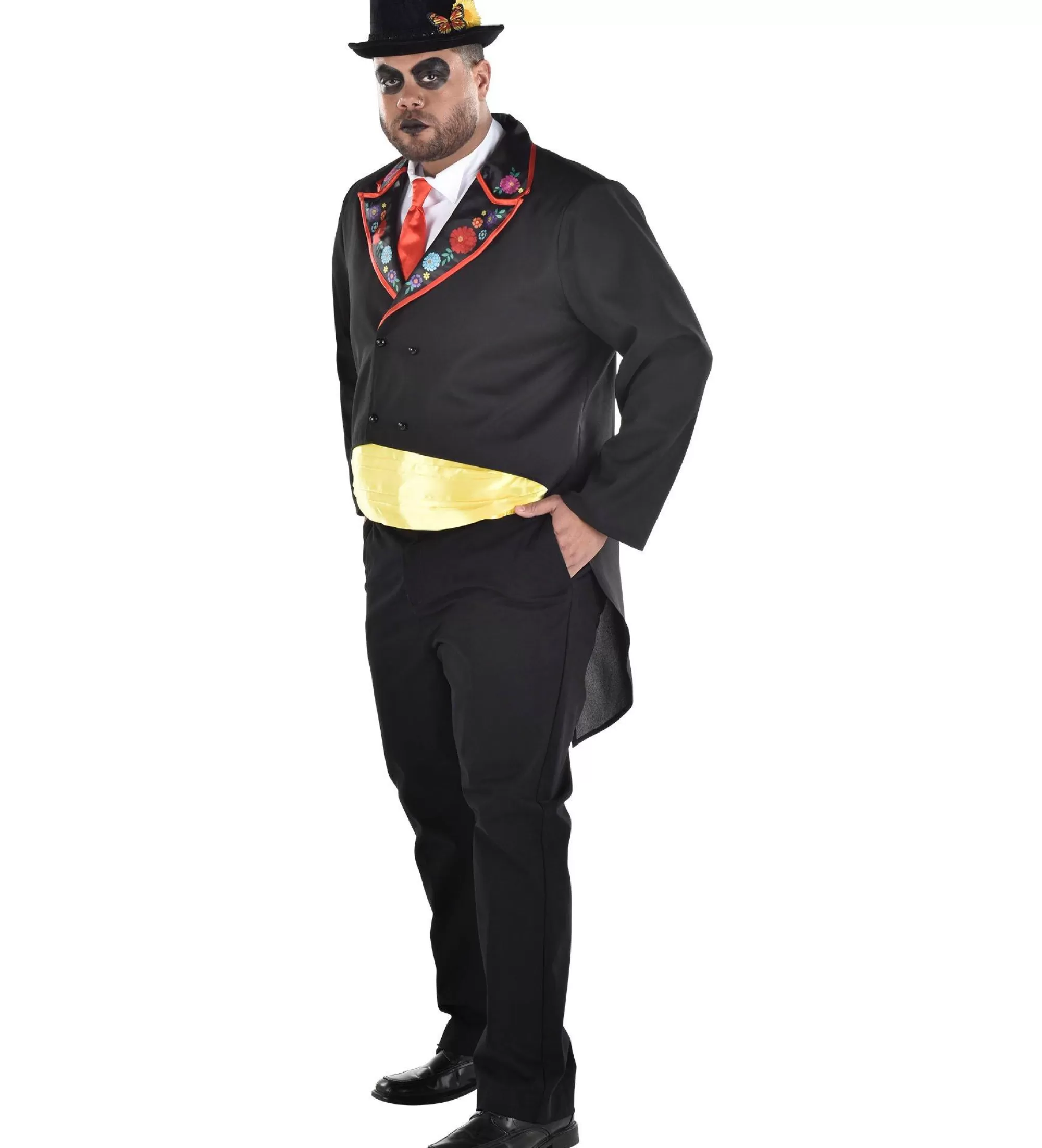 Party City Plus Size Costumes-Adult Dapper Day Of The Dead Plus Size Costume