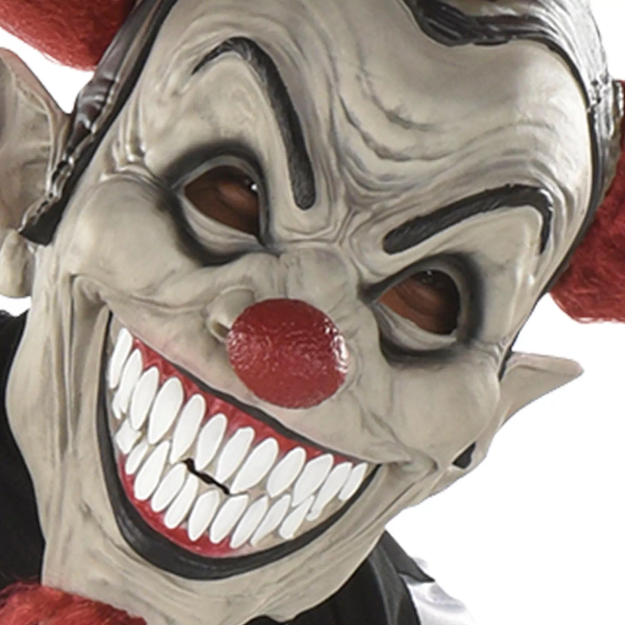 Party City Scary-Adult Evil Jester Latex Mask With Mini Skulls - Twisted Circus