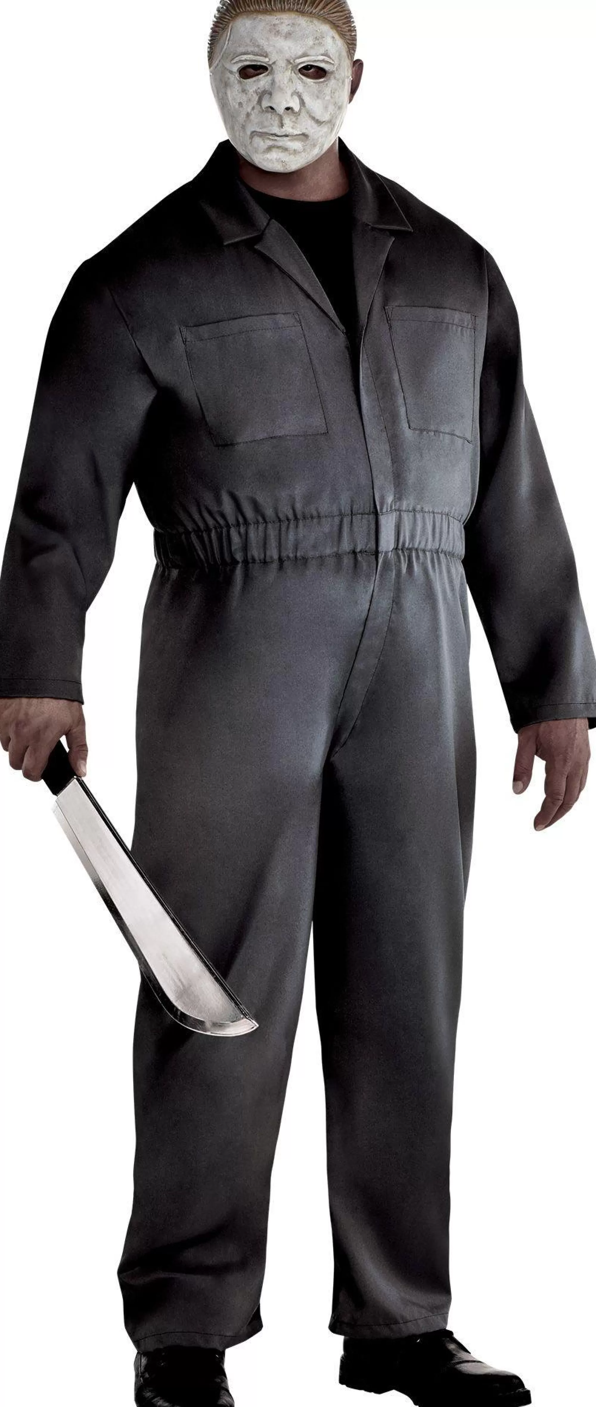Party City Scary-Adult Gray Michael Myers Costume Plus Size - Halloween