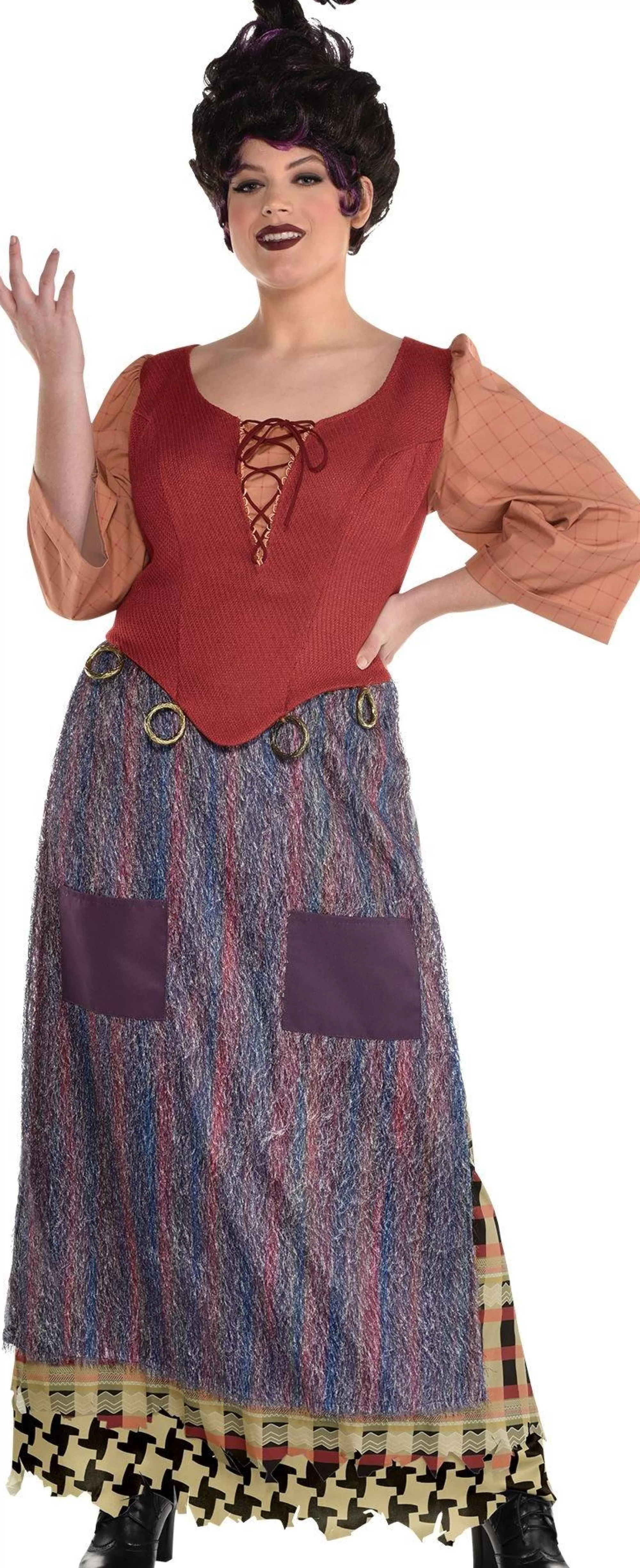 Party City Plus Size Costumes-Adult Mary Sanderson Costume Plus Size - Disney Hocus Pocus