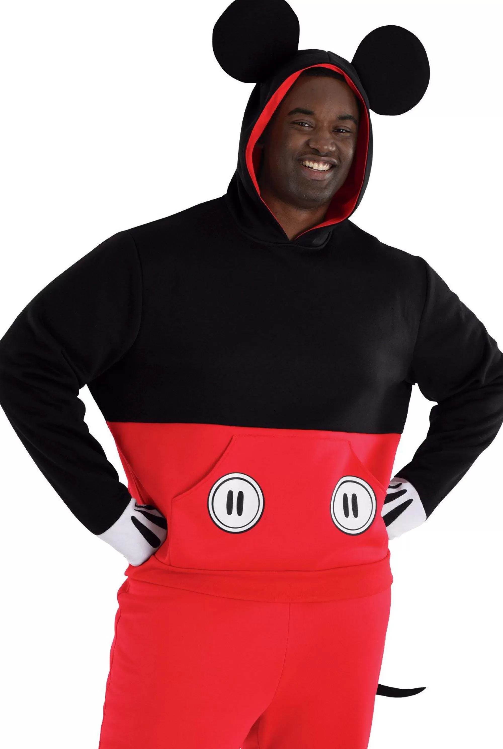 Party City Plus Size Costumes-Adult Mickey Mouse Plus Size Sweatsuit Costume - Disney