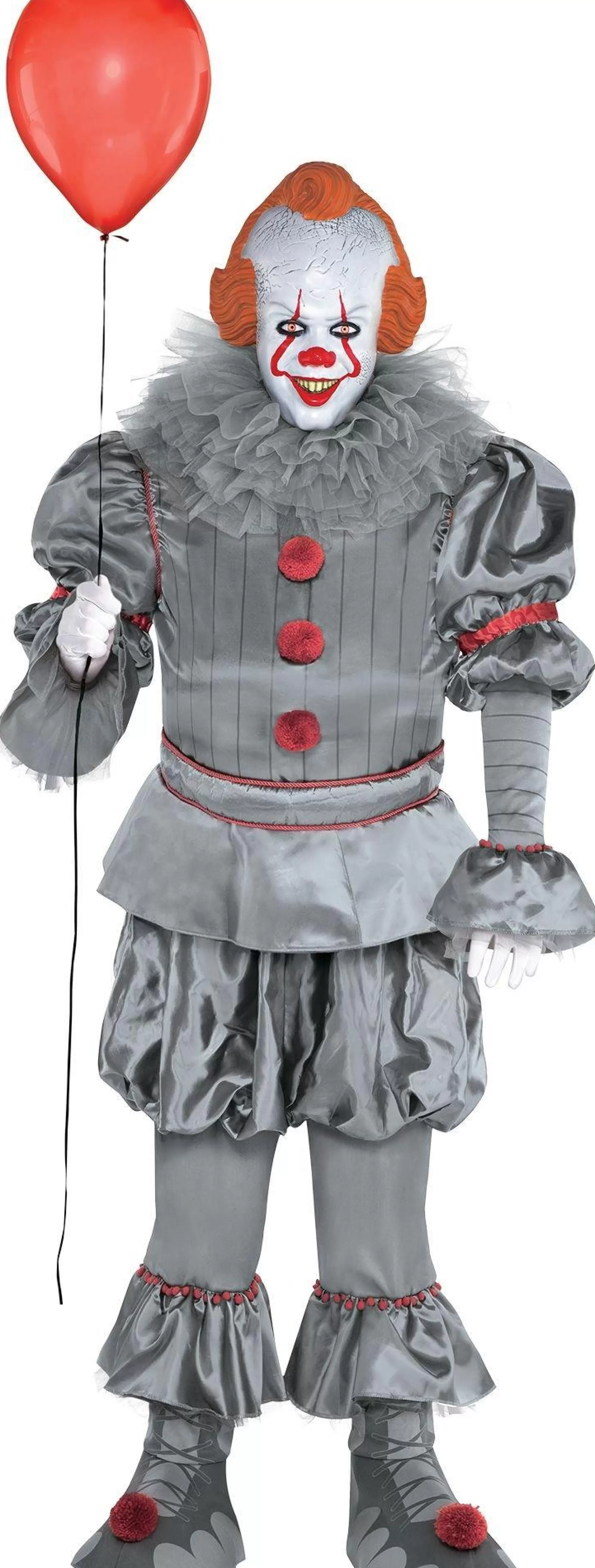 Party City Scary-Adult Tattered Pennywise Costume Plus Size - It Chapter Two