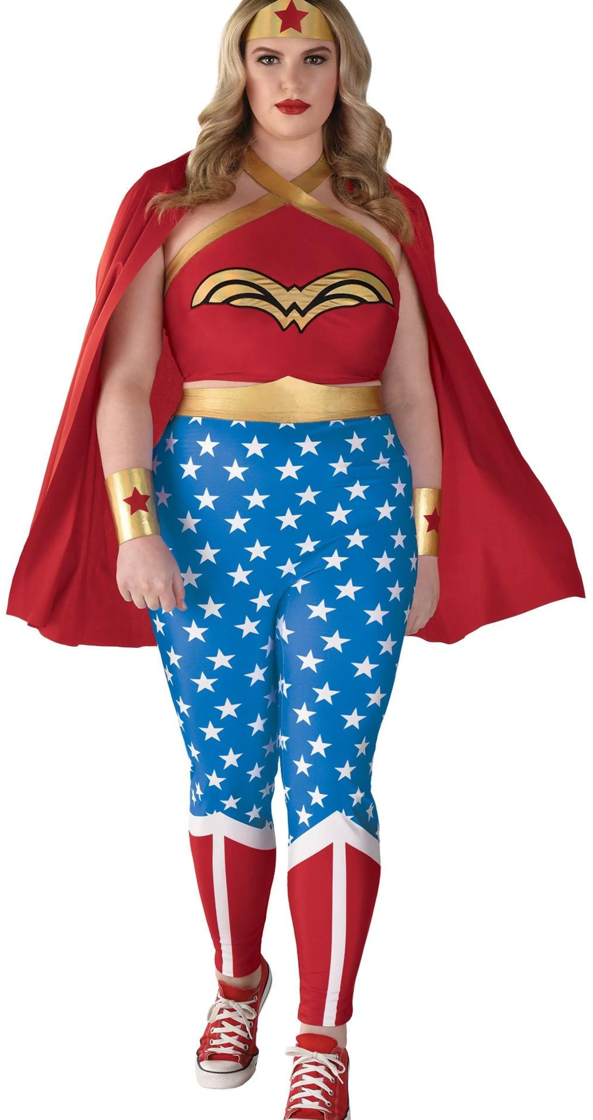 Party City Plus Size Costumes-Adult Wonder Woman Plus Size Costume - Dc Originals