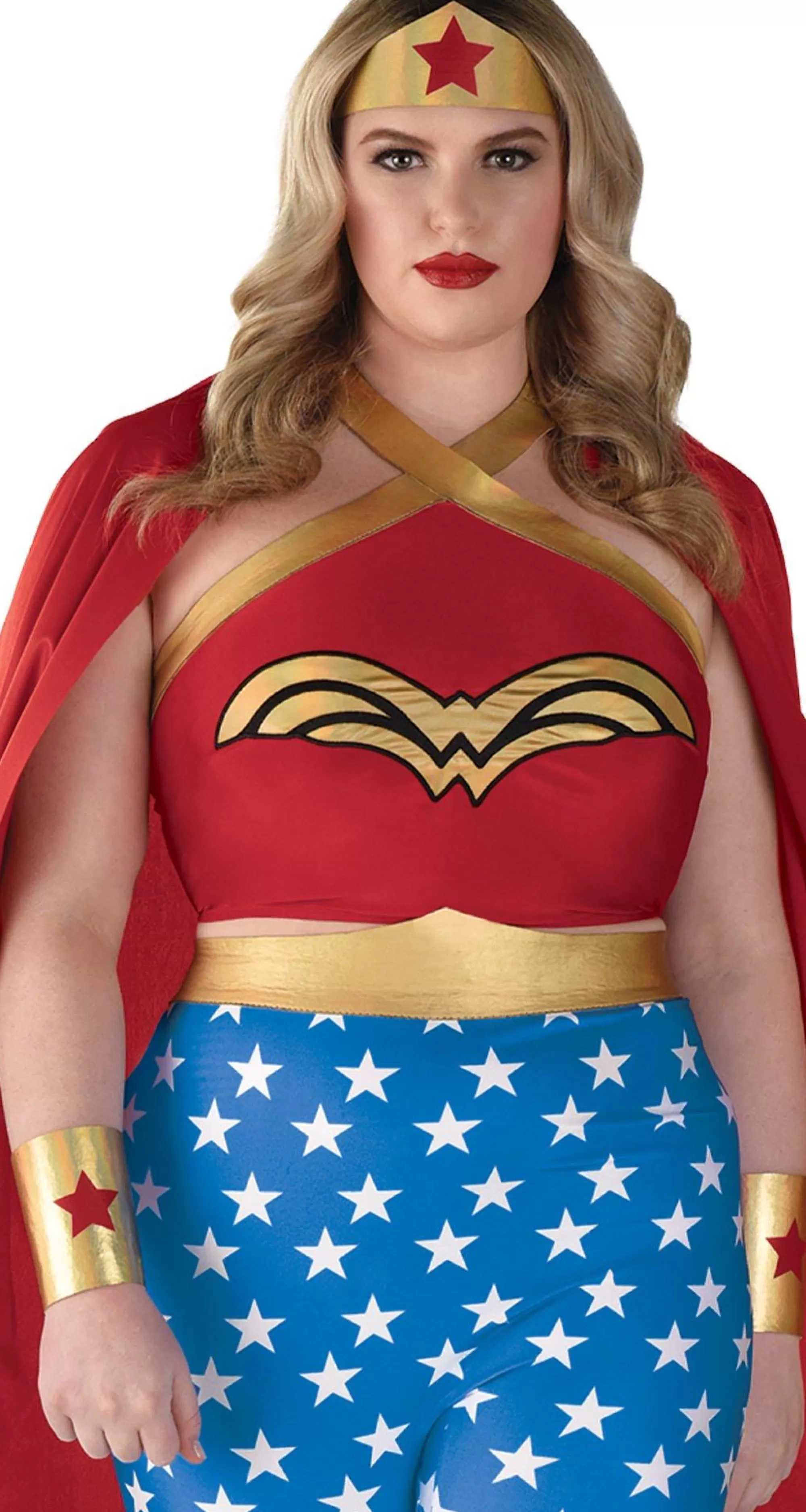 Party City Plus Size Costumes-Adult Wonder Woman Plus Size Costume - Dc Originals