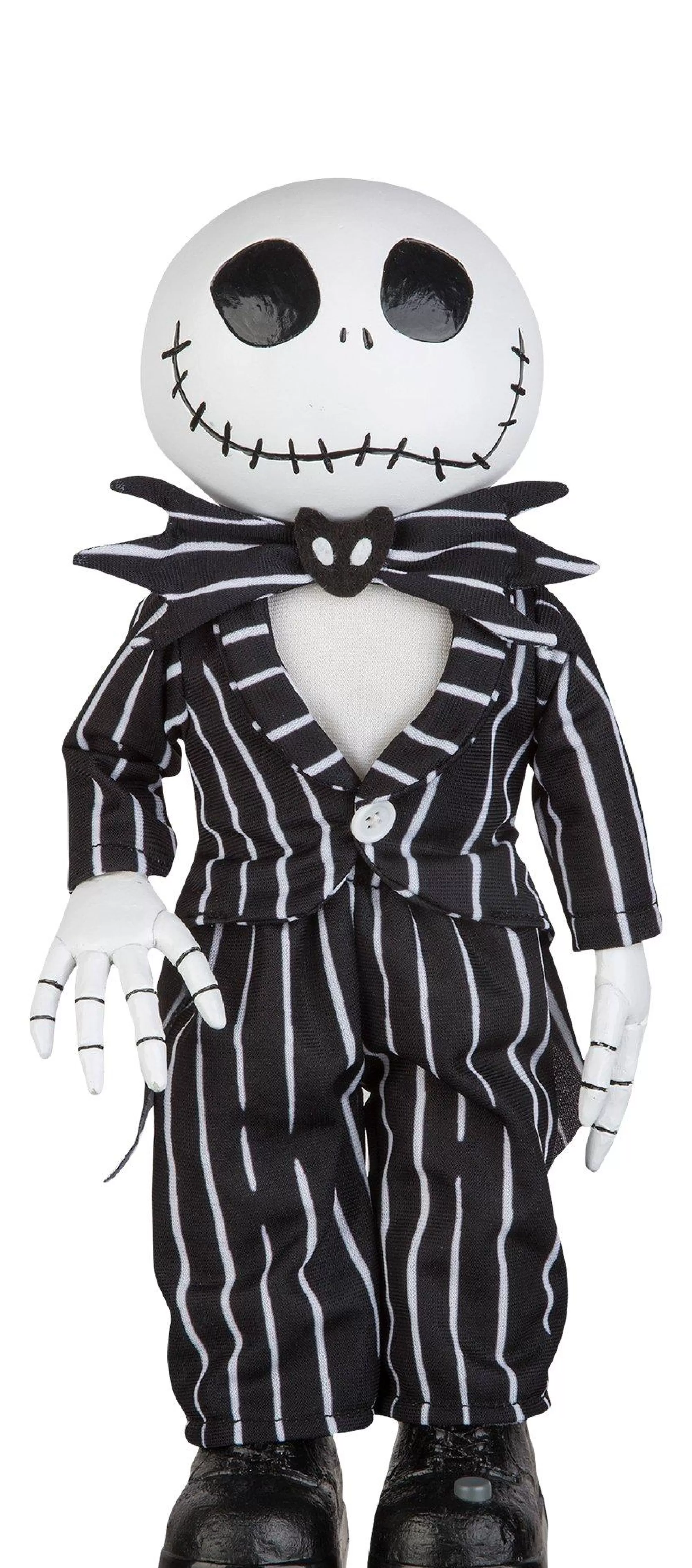 Disney Channel The Nightmare Before Christmas | Animatronic Jack Skellington Standing Halloween Decoration, 13.4In - The Nightmare Before Christmas