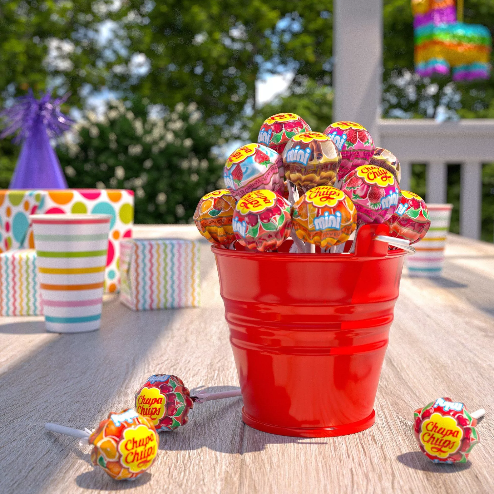 Party City Lollipops-Assorted Flavor Mini Chupa Chups, 50.8Oz, 240Pc