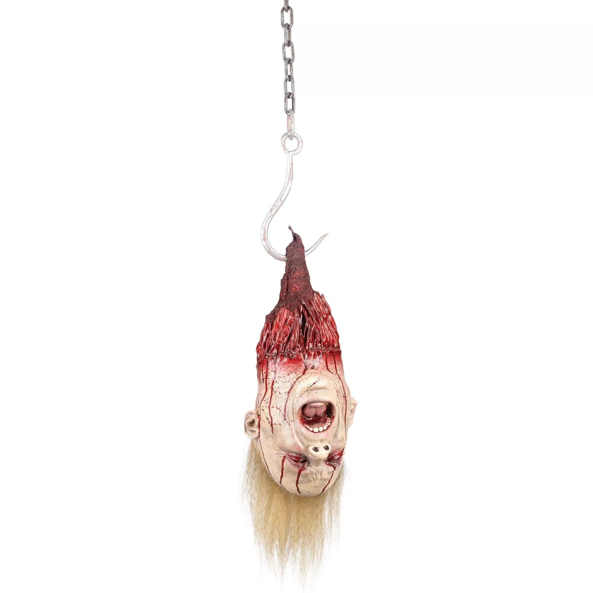 Party City Hanging Decorations | Blonde Severed Head Latex & Vinyl Hanging Decoration, 7.75In X 23.25In