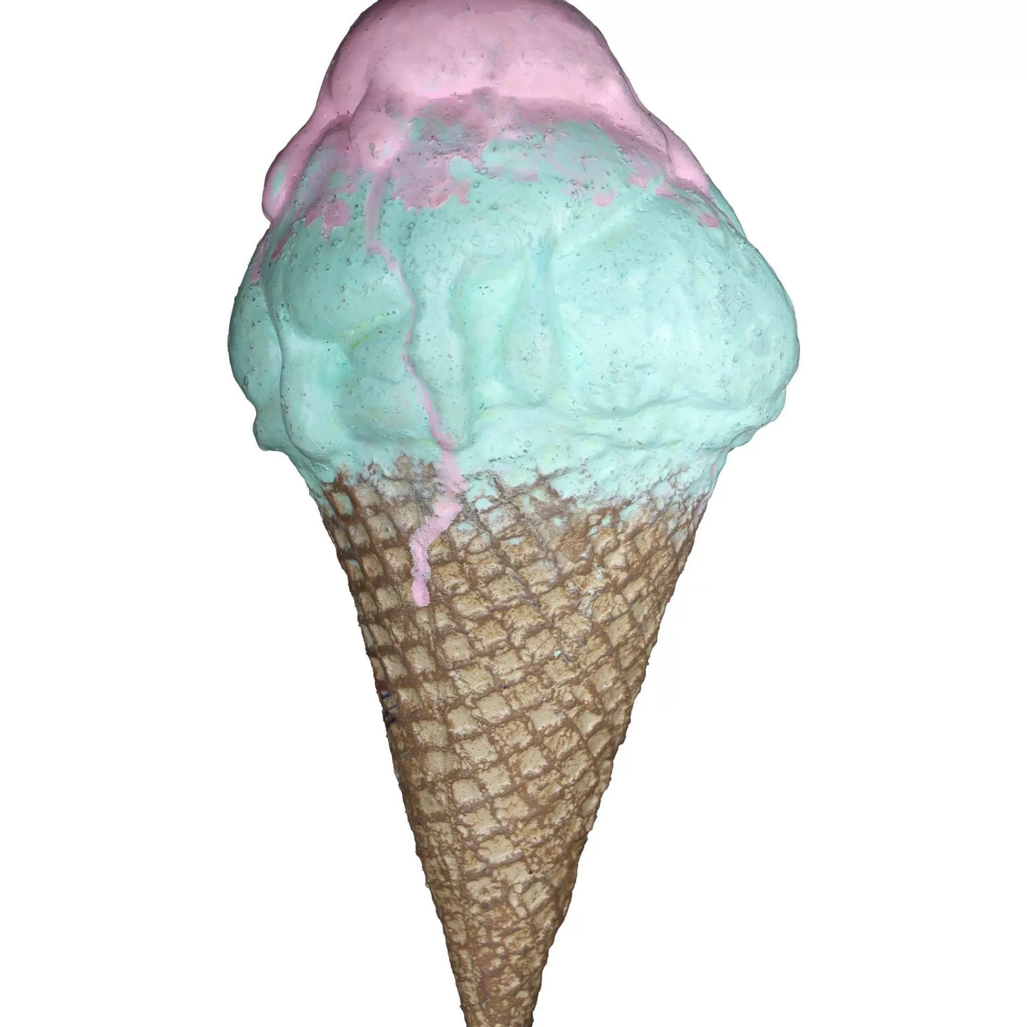 Party City Chop Shop | Bloody Peppermint Ice Cream Cone Latex Prop, 3.5In X 7In