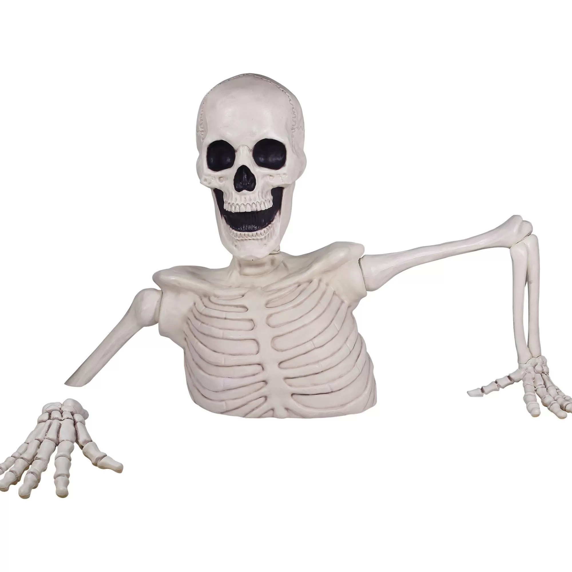 Party City Skeletons | Giant Rattles The Groundbreaking Skeleton Plastic Yard Decorating Kit, 8Pc