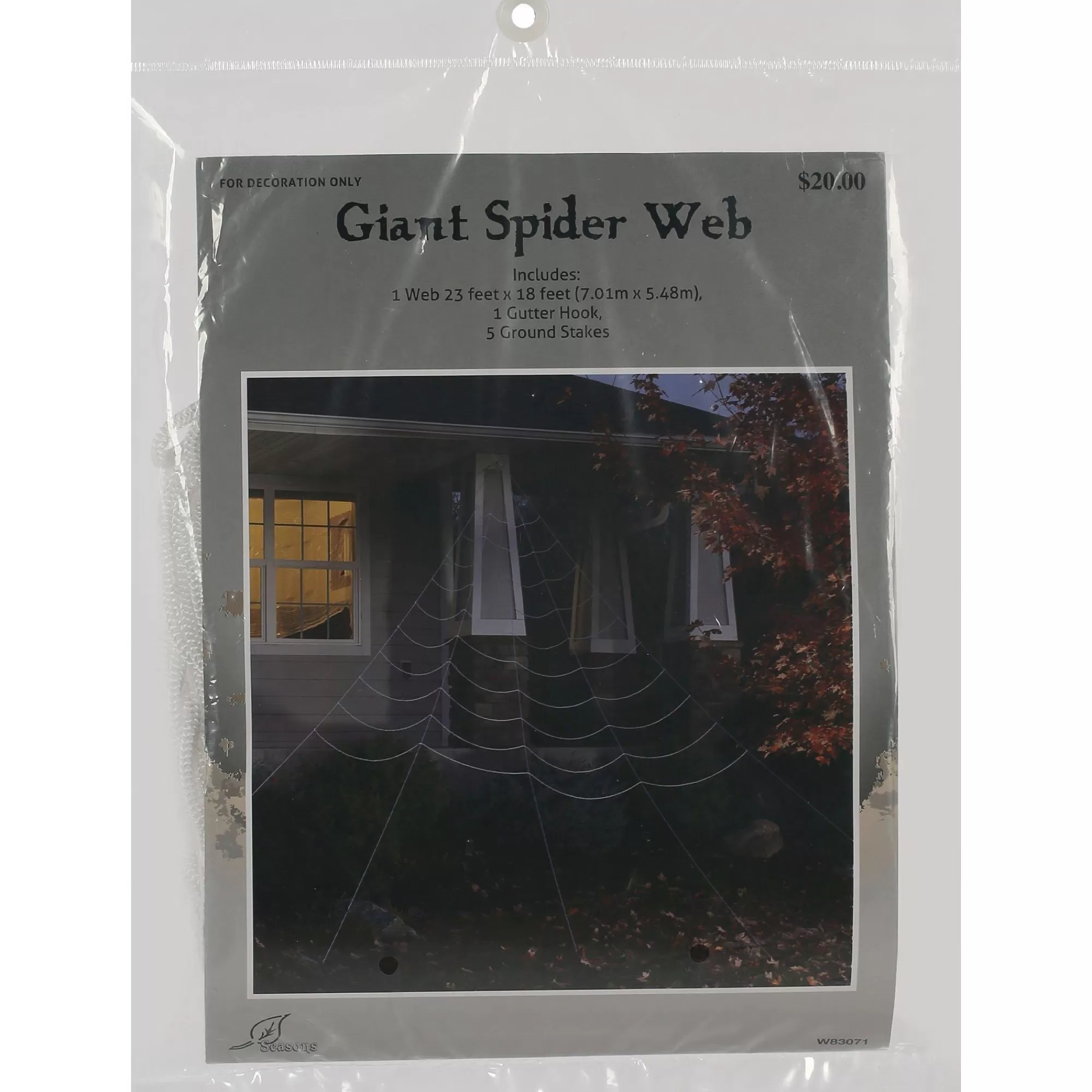 Party City Spiders & Webbing | Giant Rope Spiderweb Decoration, 18Ft X 23Ft