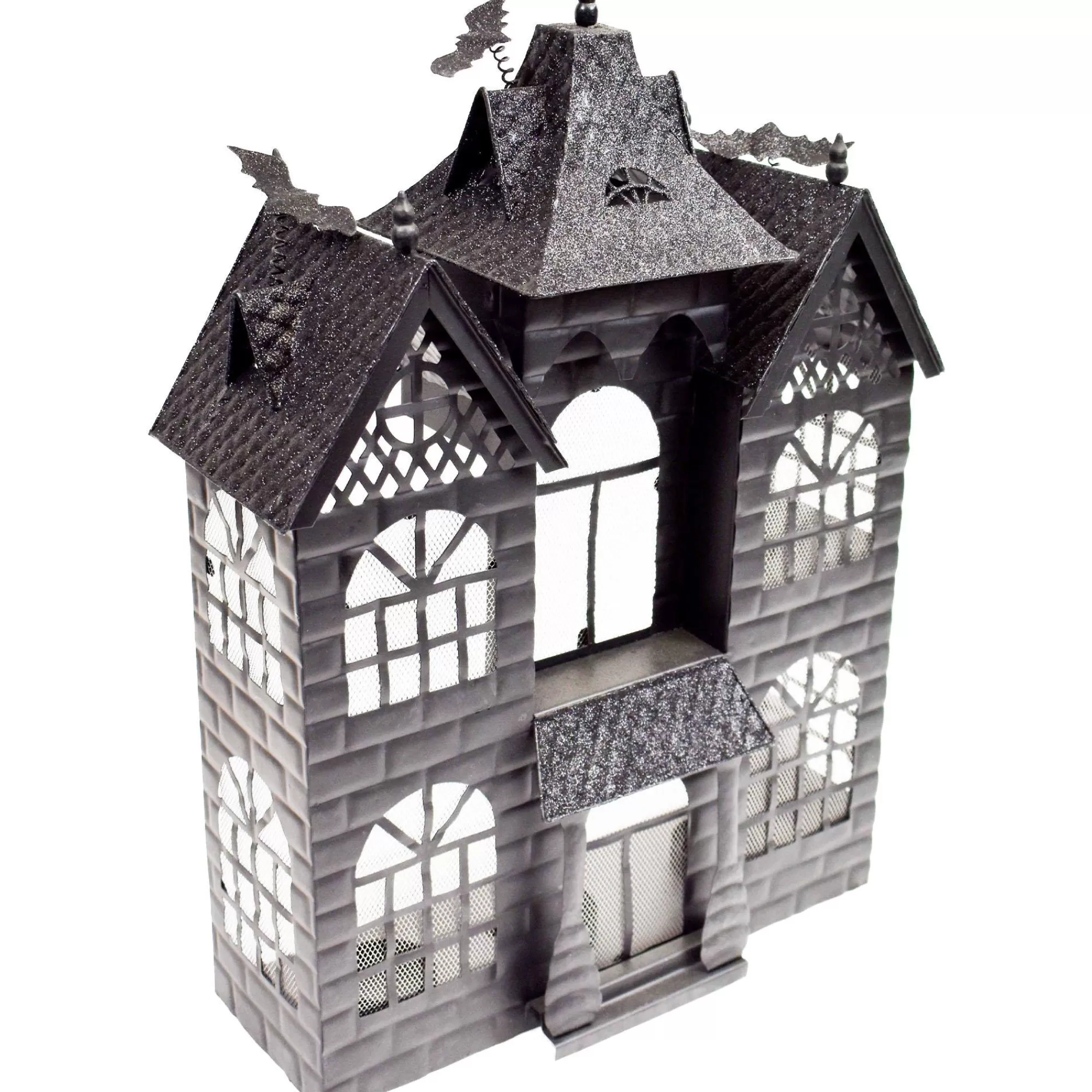 Party City Home Décor | Haunted Manor Metal Tea Light Candle Holder, 10In - Halloween Decoration