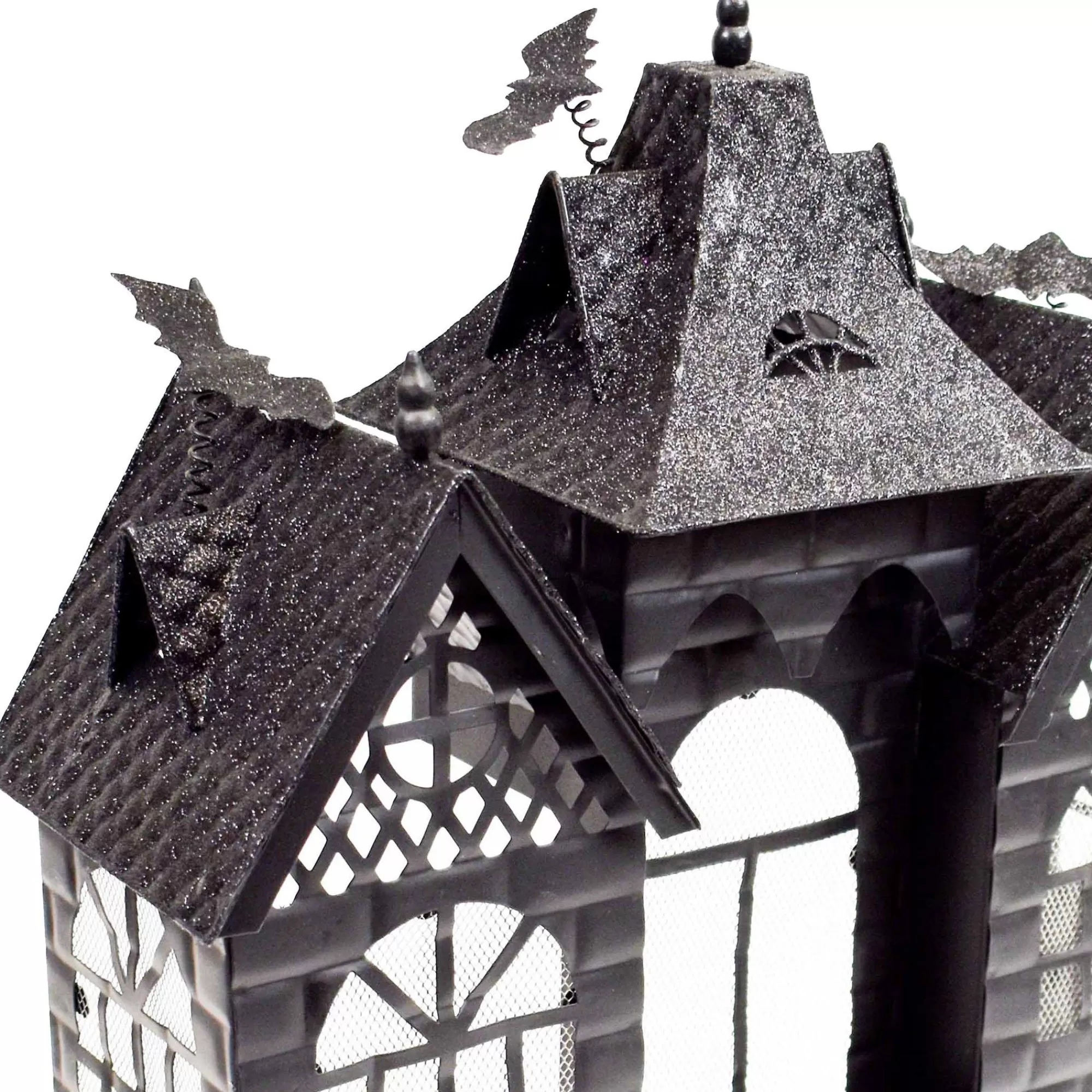 Party City Home Décor | Haunted Manor Metal Tea Light Candle Holder, 10In - Halloween Decoration