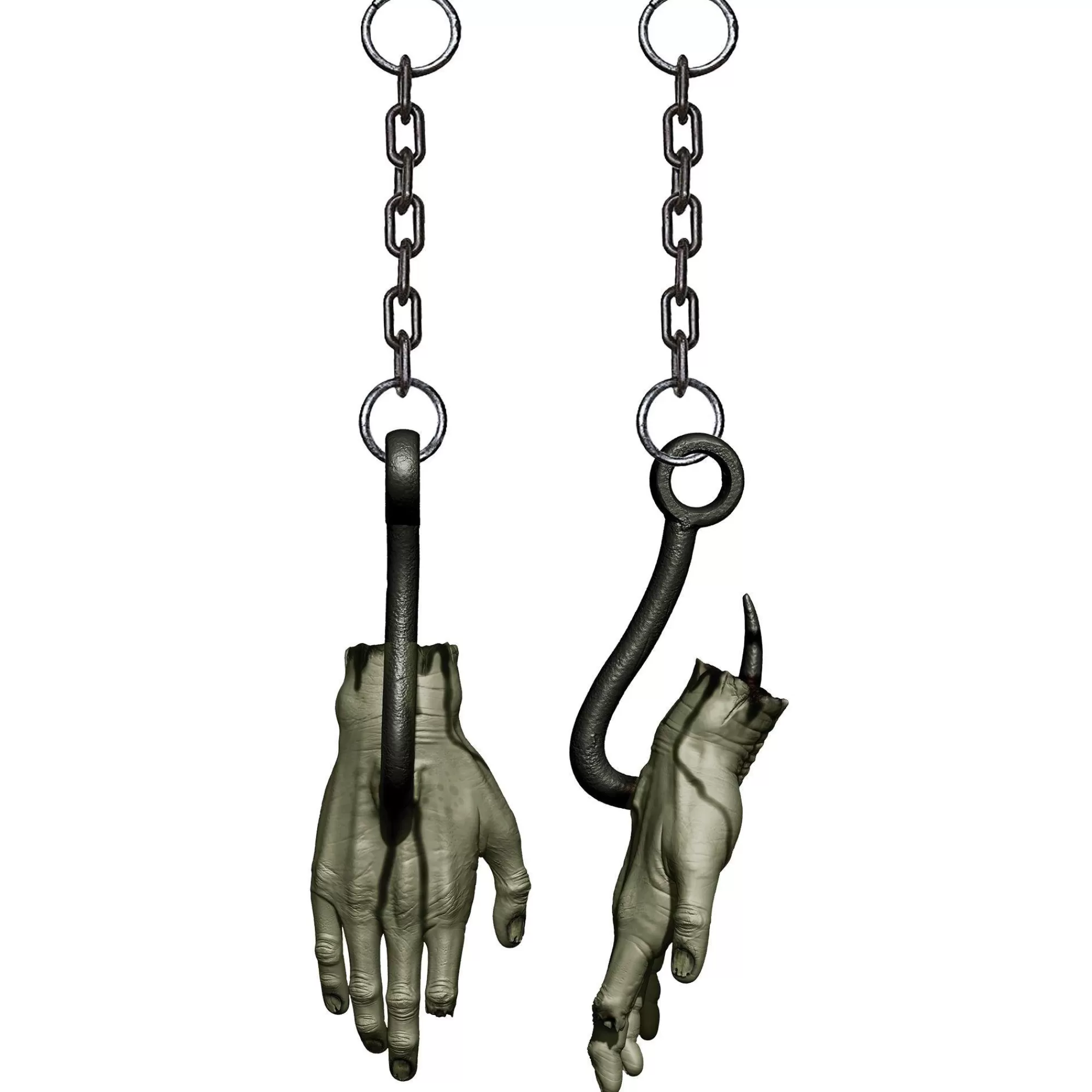 Party City Chop Shop | Hooked Bloody Zombie Hand Plastic Hanging Decoration, 12.5In