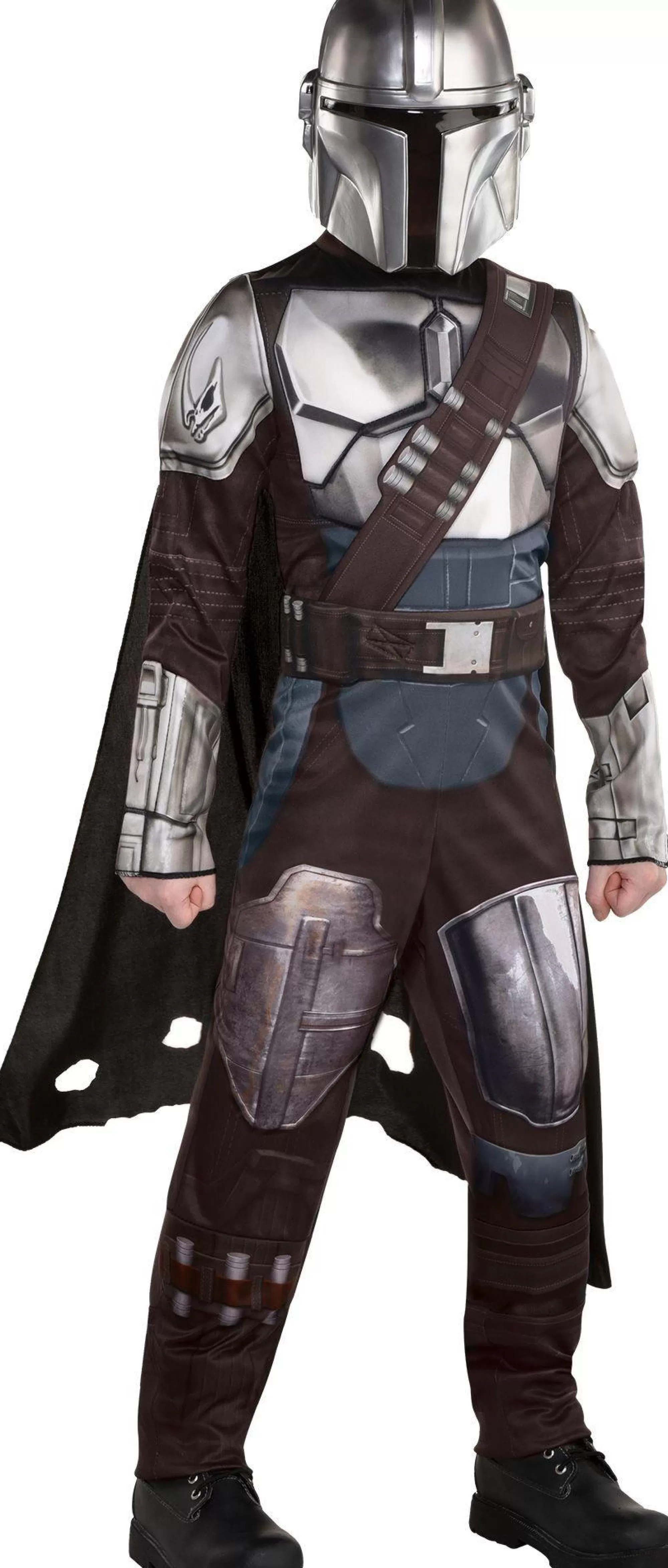 Boy Party City Star Wars | Kids' Mandalorian Deluxe Costume - Star Wars: The Mandalorian Season 2