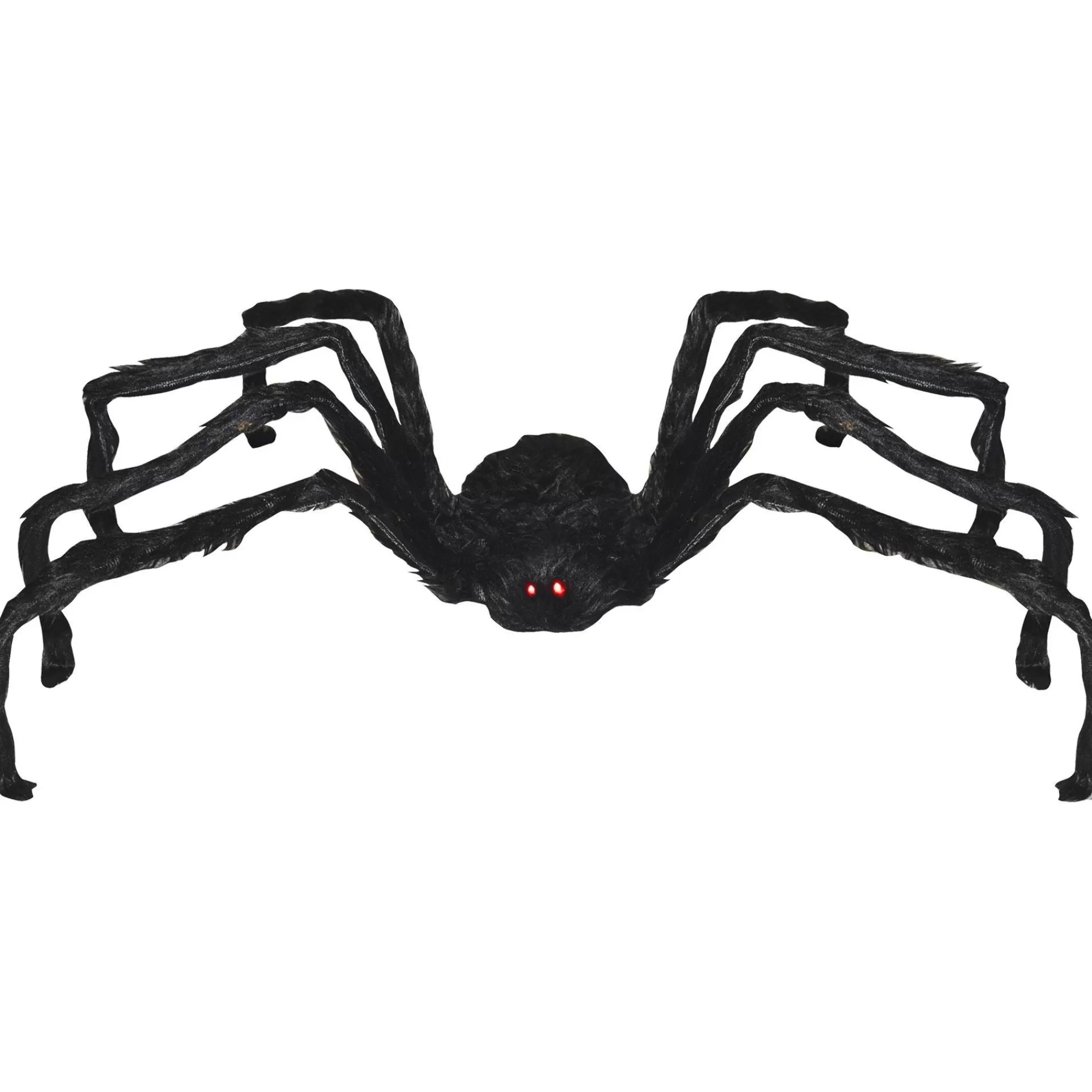 Party City Animatronics | Light-Up Animated Giant Walking Spider Fabric & Foam Decoration With Sounds, 39.4In