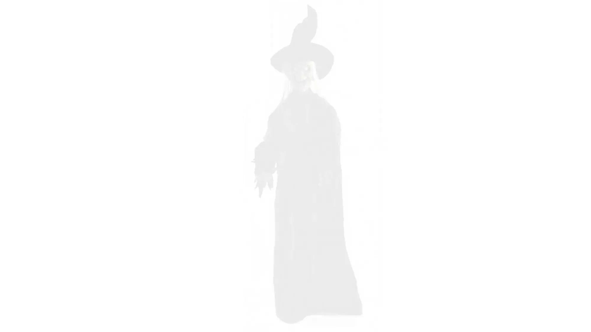 Party City Hanging Decorations | Light-Up Cackling Witch Hanging Halloween Decoration, 6Ft