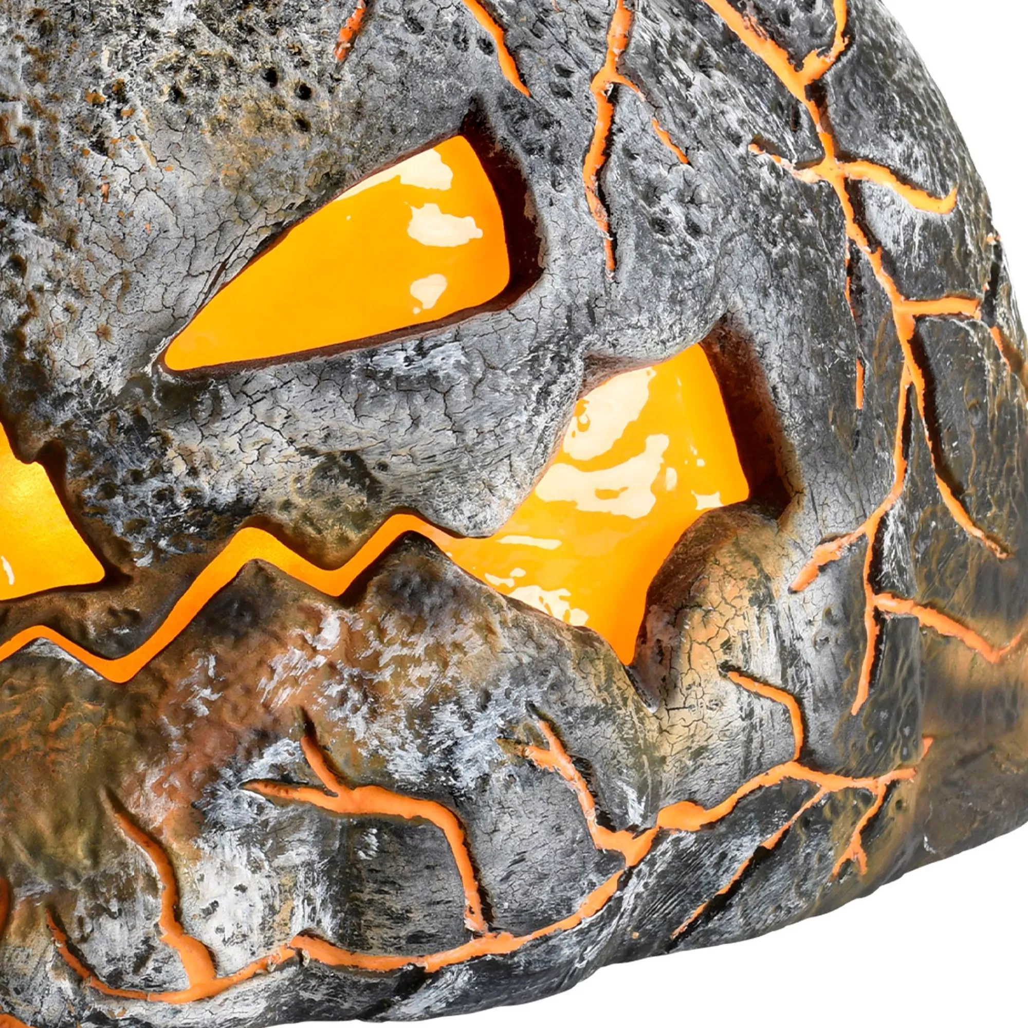 Party City Home Décor | Light-Up Flaming Pumpkin, 14.2In X 10.2In - Halloween Decoration