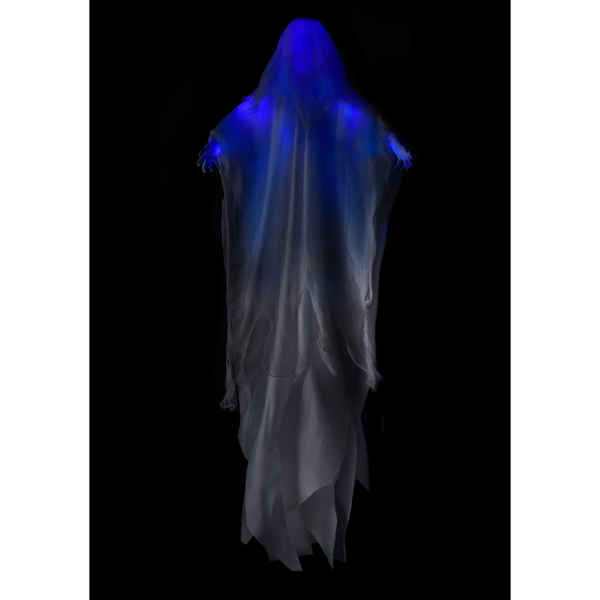 Party City Hanging Decorations | Light-Up Flying Ghost Hanging Halloween Decoration, 5Ft