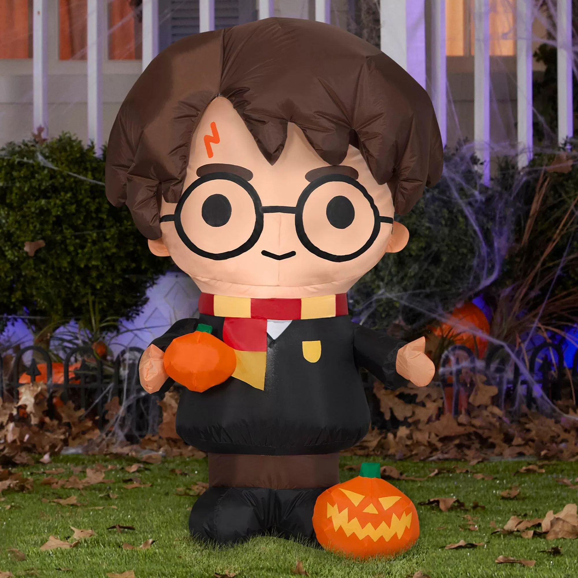 Party City Harry Potter Hogwarts | Light-Up Halloween Harry Potter Inflatable Yard Decoration, 3Ft