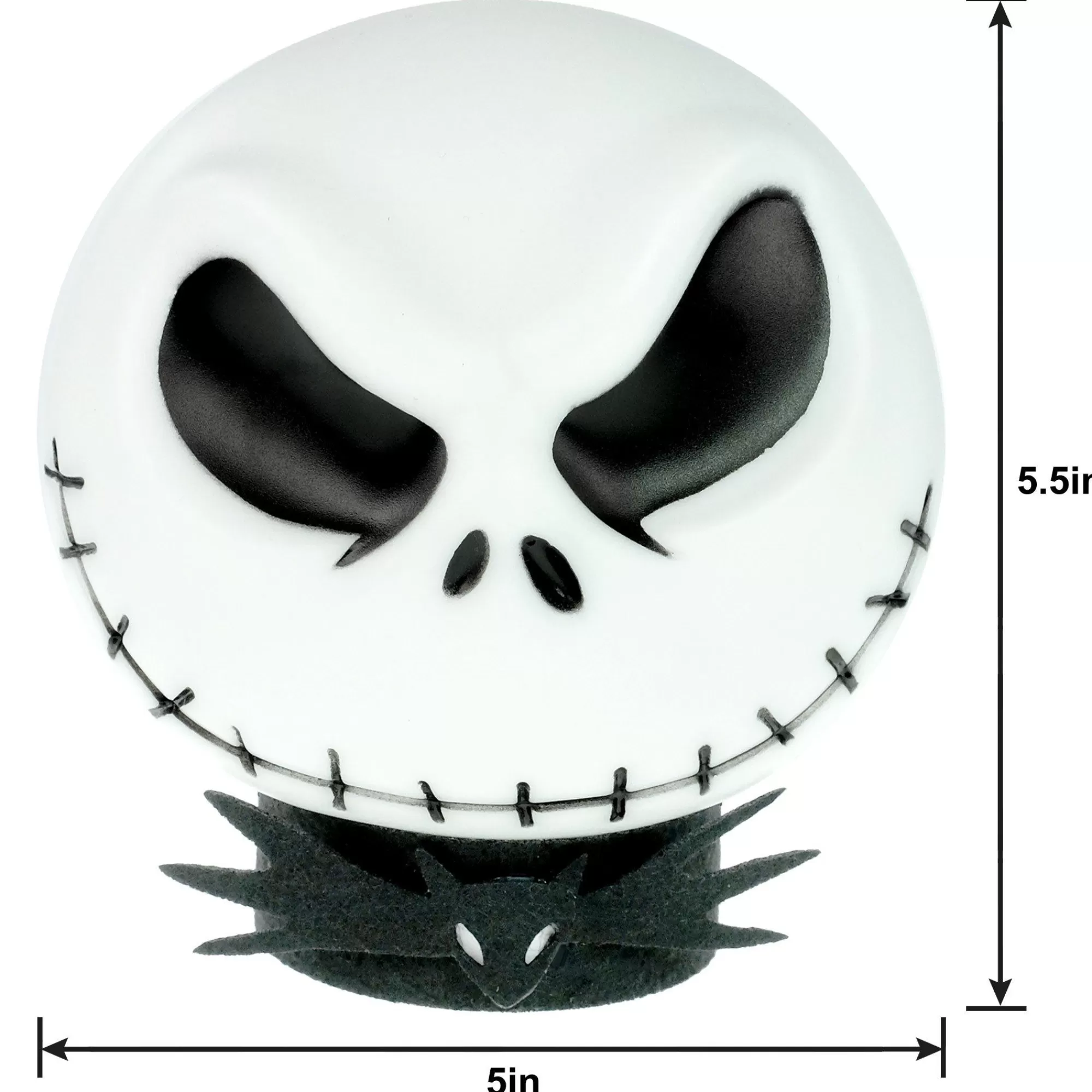 Party City Home Décor | Light-Up Jack Skellington Head, 5In X 5.5In The Nightmare Before Christmas