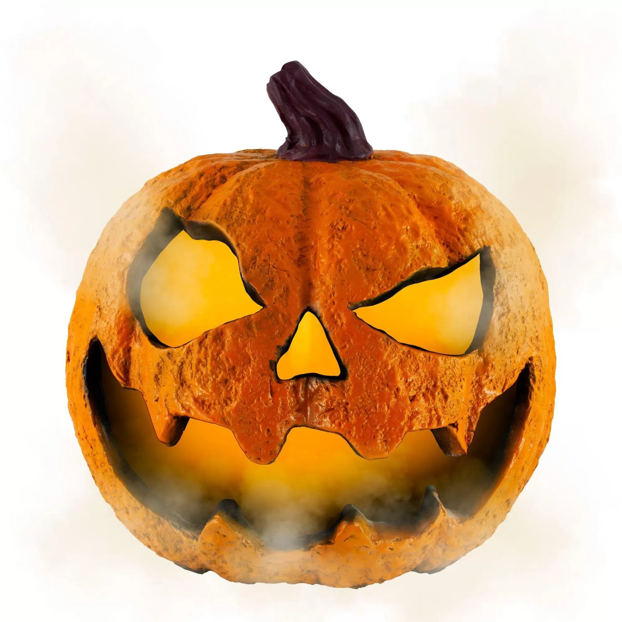 Party City Home Décor | Light-Up Misting Jack-O'-Lantern Plastic Decoration, 8.75In X 9In