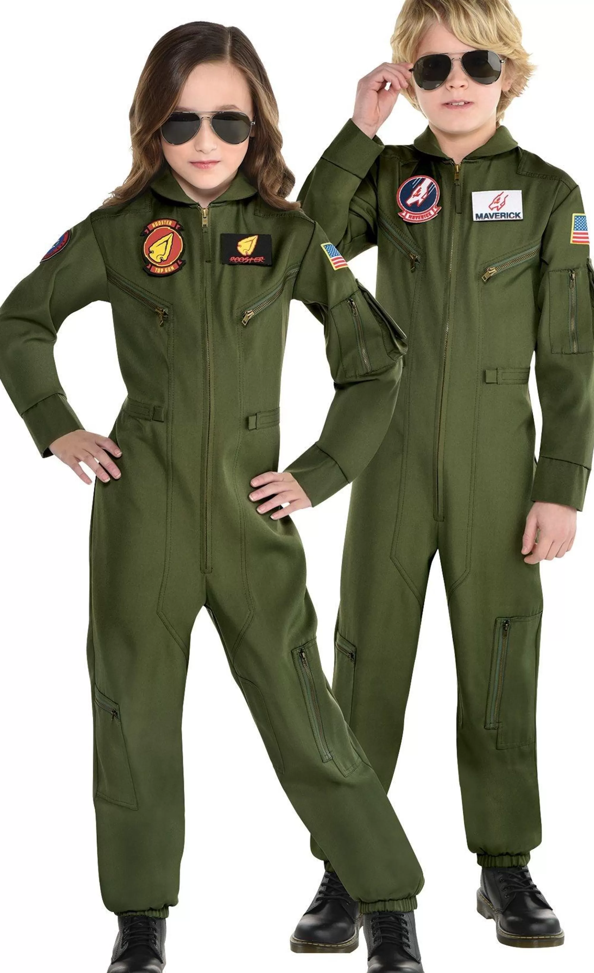 Boy Party City Career | Maverick Flight Suit Costume For Kids - Top Gun 2