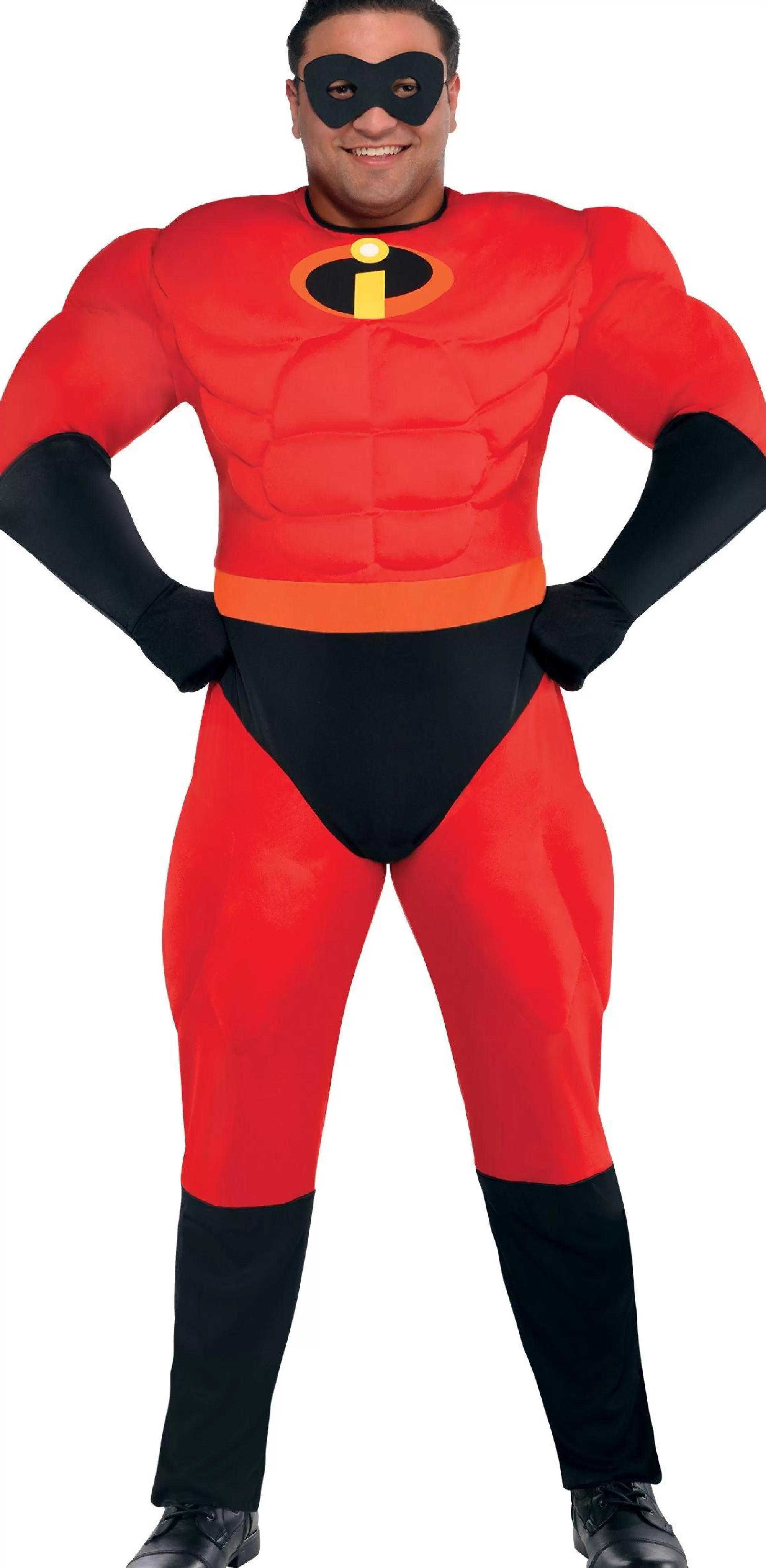 Party City Plus Size Costumes-Mens Mr. Incredible Muscle Costume Plus Size - The Incredibles