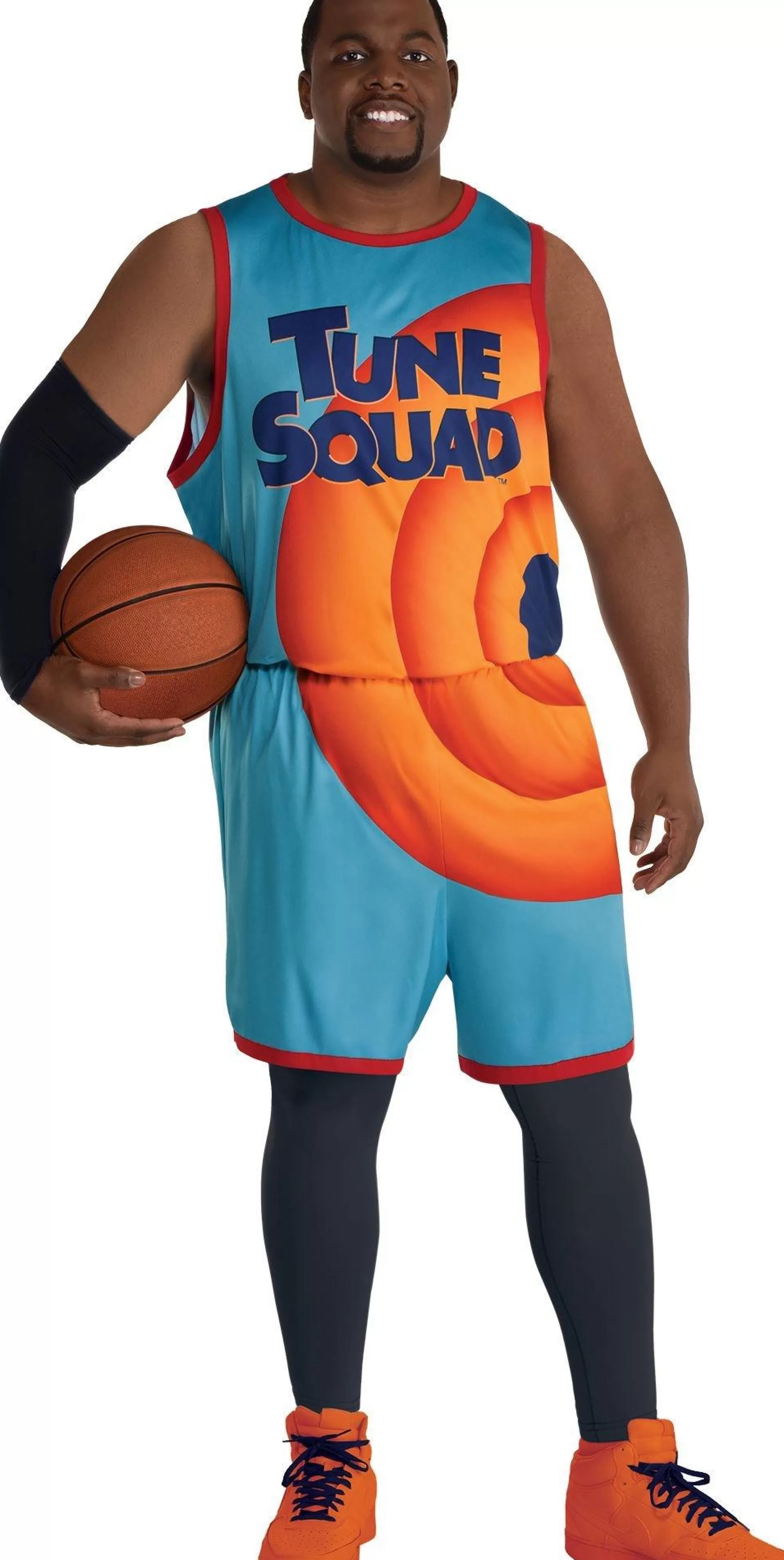 Party City Plus Size Costumes-Men's Tune Squad Plus Size Costume - Space Jam 2