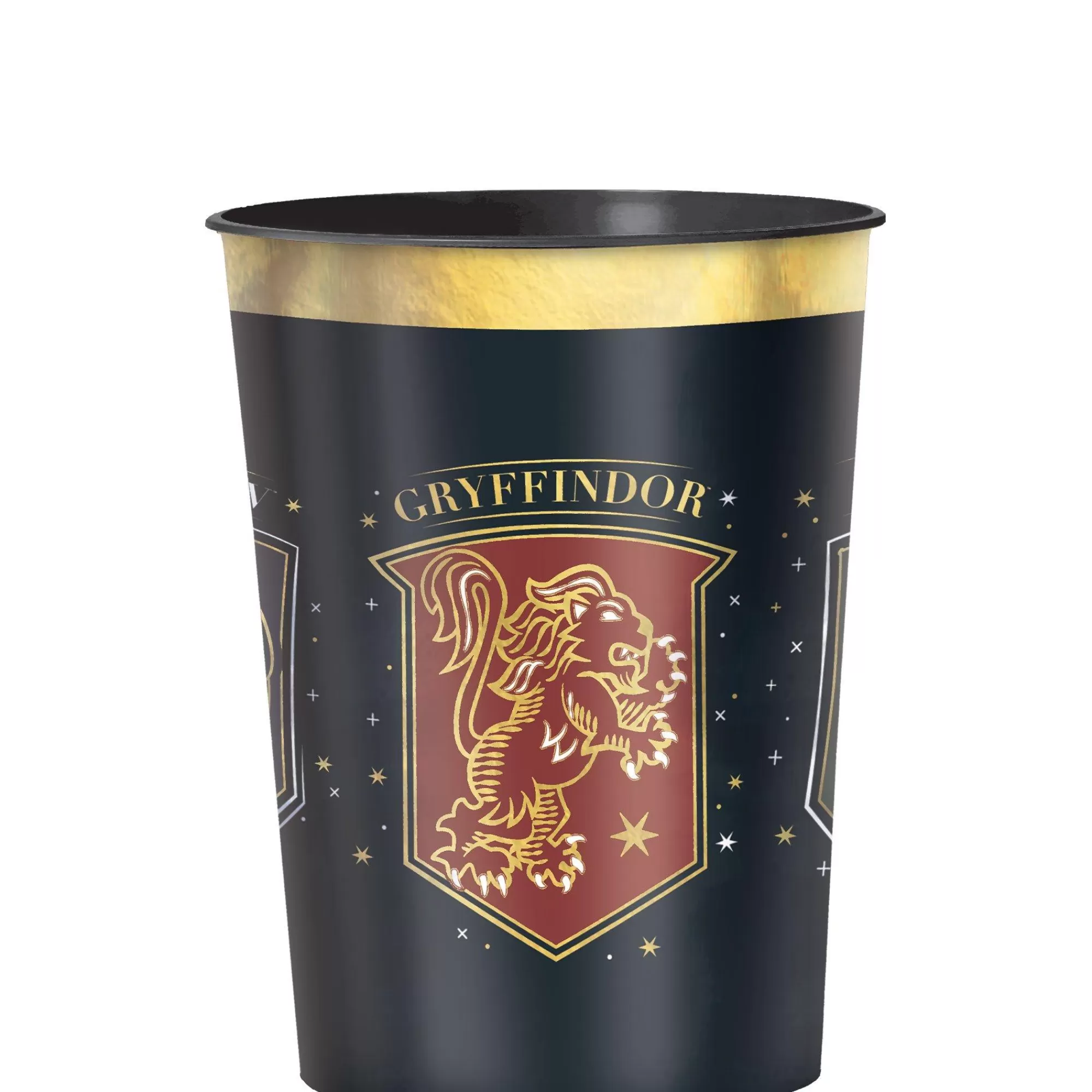 Party City Harry Potter Hogwarts | Metallic Hogwarts United Plastic Favor Cup, 16Oz - Harry Potter
