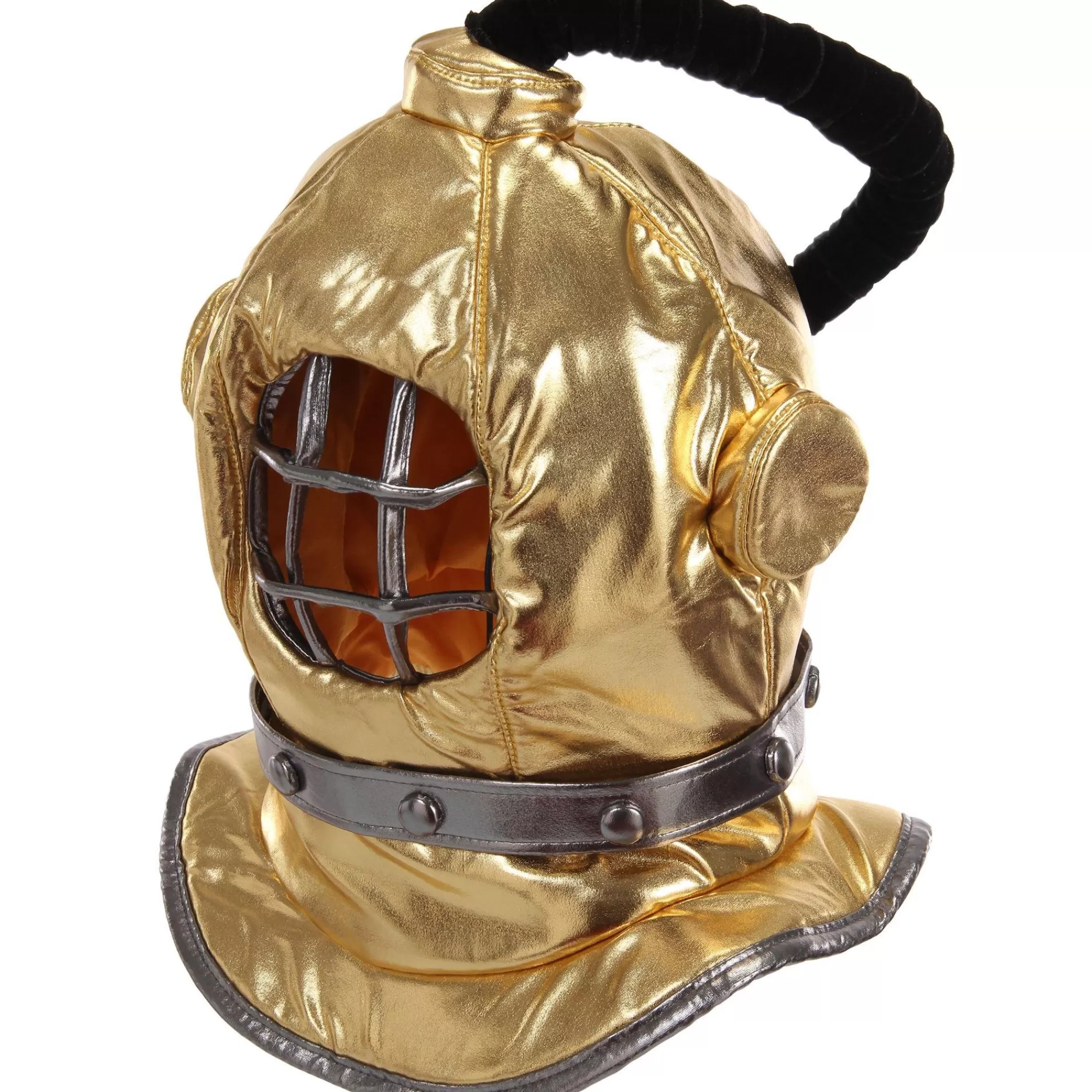 Party City Hats-Plush Diving Bell Helmet Mask