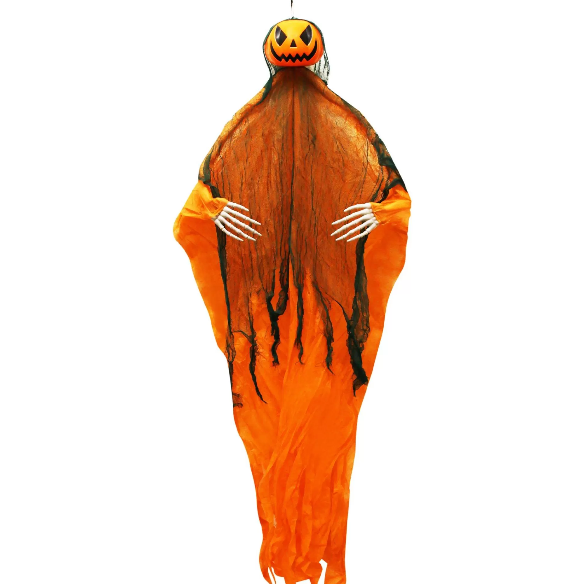 Party City Hanging Decorations | Pumpkin Reaper Fabric & Plastic Hanging Decoration, 5Ft