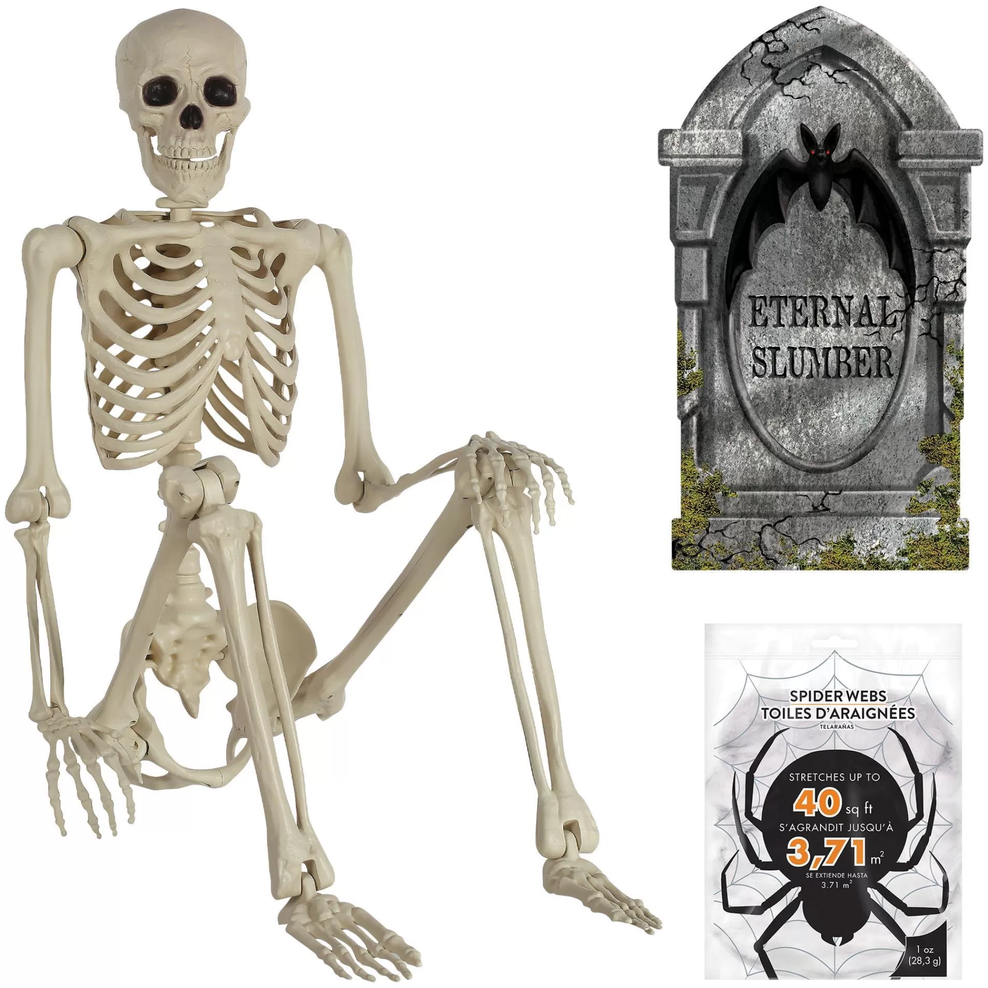 Party City Decorations | Yorrik The Skeleton's Grave Halloween Decorating Kit
